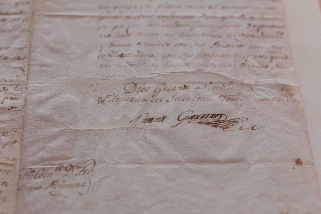 Resguarda AGEO documentos firmados por Vicente Guerrero y José María Morelos—