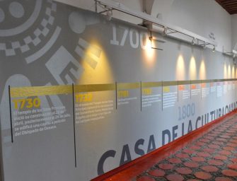 Reubica CCO línea del tiempo del Ex Convento de Santa María de los Ángeles