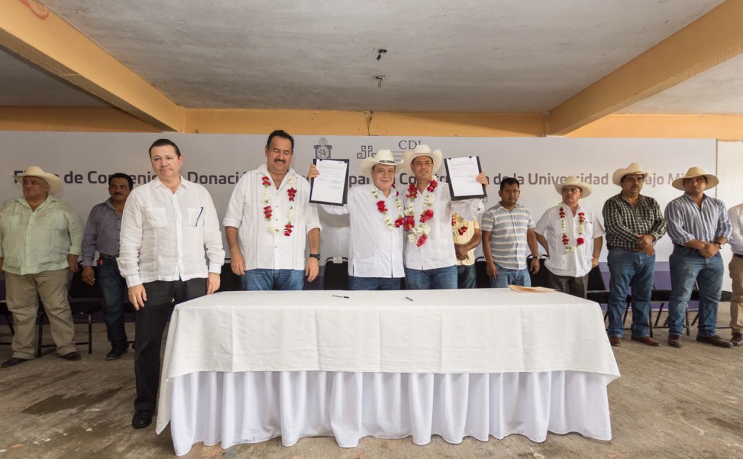 Otorga Cdi a Gobierno de Oaxaca, terreno para la construcción de la Universidad del Bajo Mixe 2