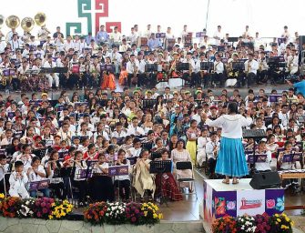 Destaca CDI vocación y cualidades musicales de niñas y niños indígenas de Oaxaca