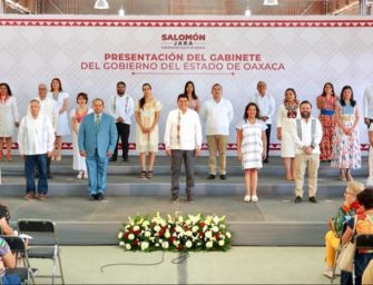 El gabinete del gobernador de Oaxaca, Salomón Jara Cruz