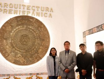 Replican Calendario Azteca con material reciclado en Arquitectura-UABJO